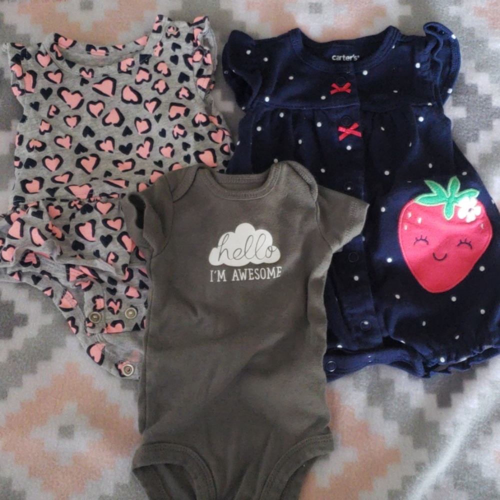 Carter's brand newborn onesies